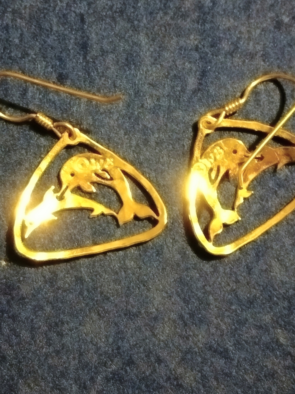 Gold Dolphin Drop Earrings - Stylish Women Jewelry